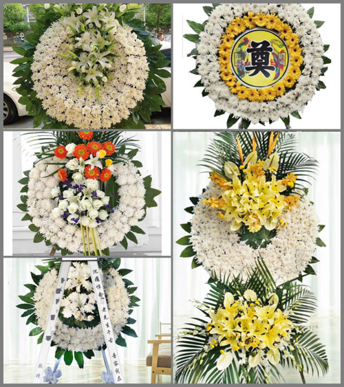 湖北黄冈市黄梅县小池镇汪列村花圈速递